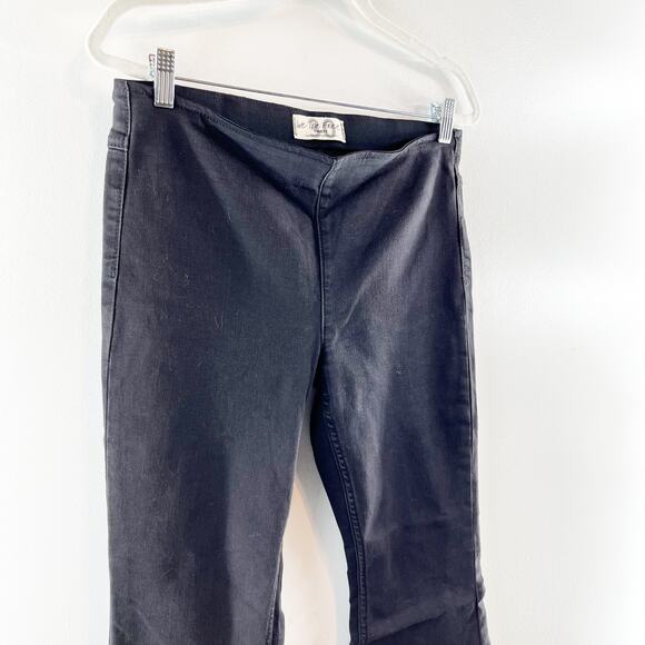 Free People High Rise Penny Flare Pull On Pants Jeans Black 30 / 10 - Picture 8 of 10
